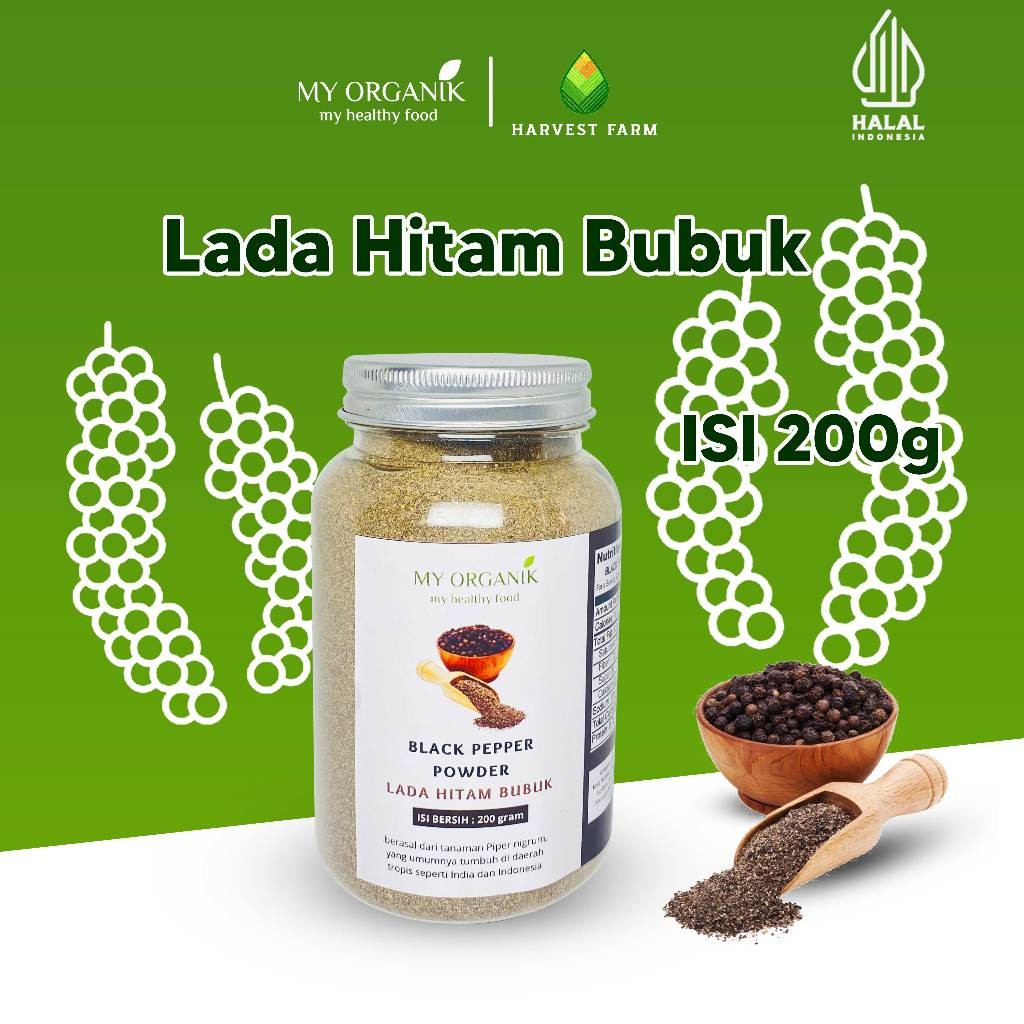 

My Organik Lada Hitam Bubuk Black Pepper Ground Powder 200gram