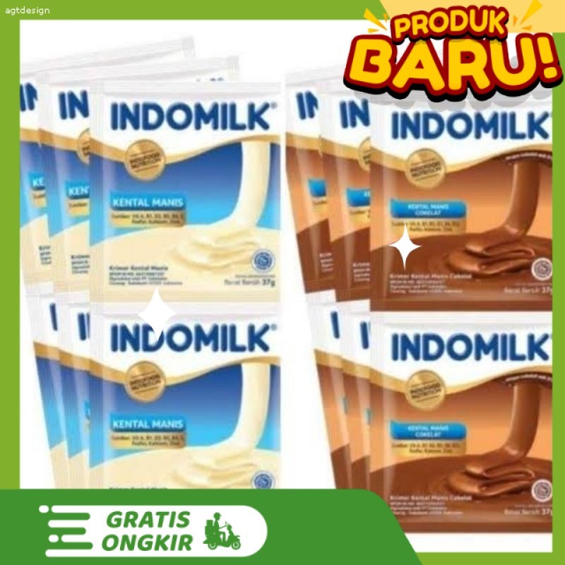 

PAKET MURAH 8 PCS Indomilk Susu Kental Manis Plain Saset (6x37g)