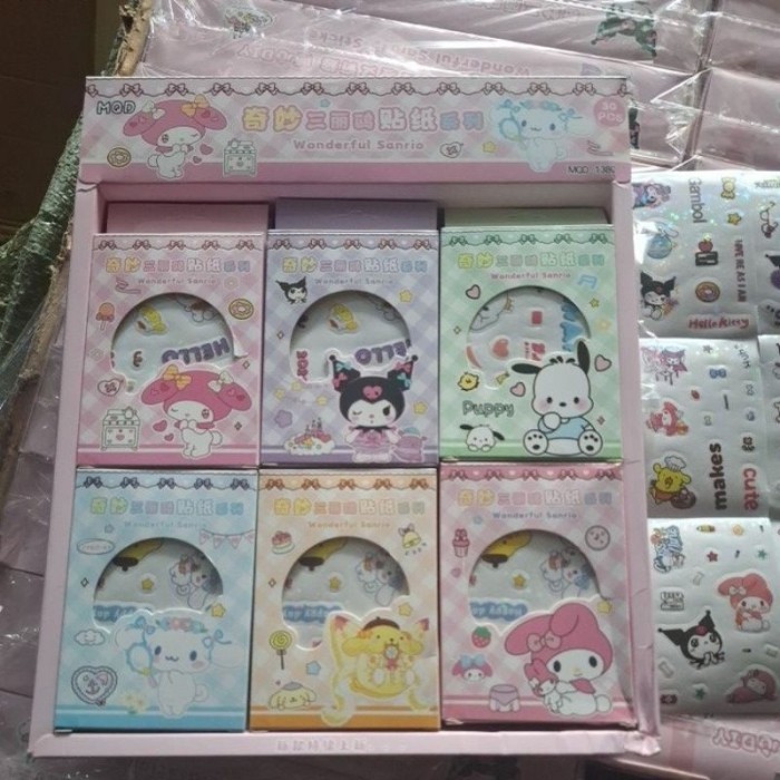 

Stiker Box Sanrio 1pak 30set 9pcs T924 Stiker & Label