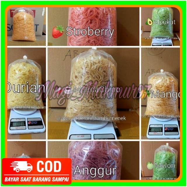 

Makanan Ringan atau Snack Arumanis Rambut Nenek Gulali Makanan Arumanis atau Aromanis Berat 1 kg