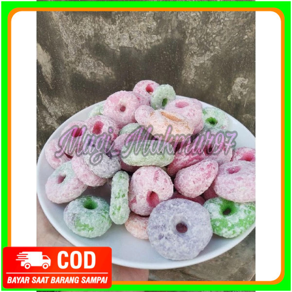 

Getas manis warna donat / lonjong 1KG