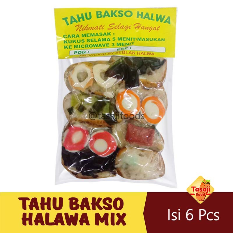 

Tahu Bakso Halwa Seafood Mix, Keju, Bawang, Jamur Isi 8 Pcs