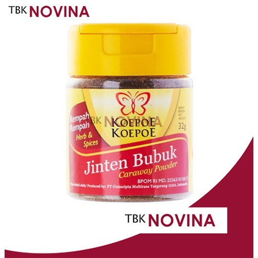 

JINTEN BUBUK KOEPOE KOEPOE / JINTEN BUBUK KUPU KUPU / CARAWAY POWDER (32gr)