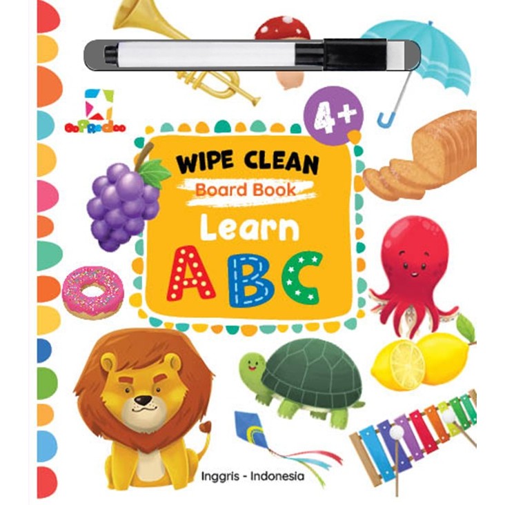 ** Opredo Wipe Clean Board Book-Tim Oopredoo