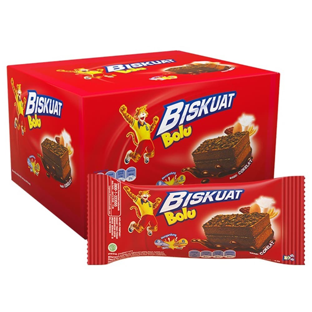 

BISKUAT BOLU CAMILAN ROTI LEMBUT ISI COKELAT 1 BOX ISI 12 BIJI