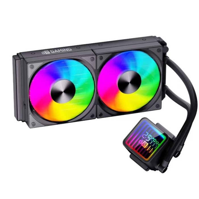 Digital Alliance Kaze 240 with Digital Celsius ARGB Liquid CPU Cooler - Black
