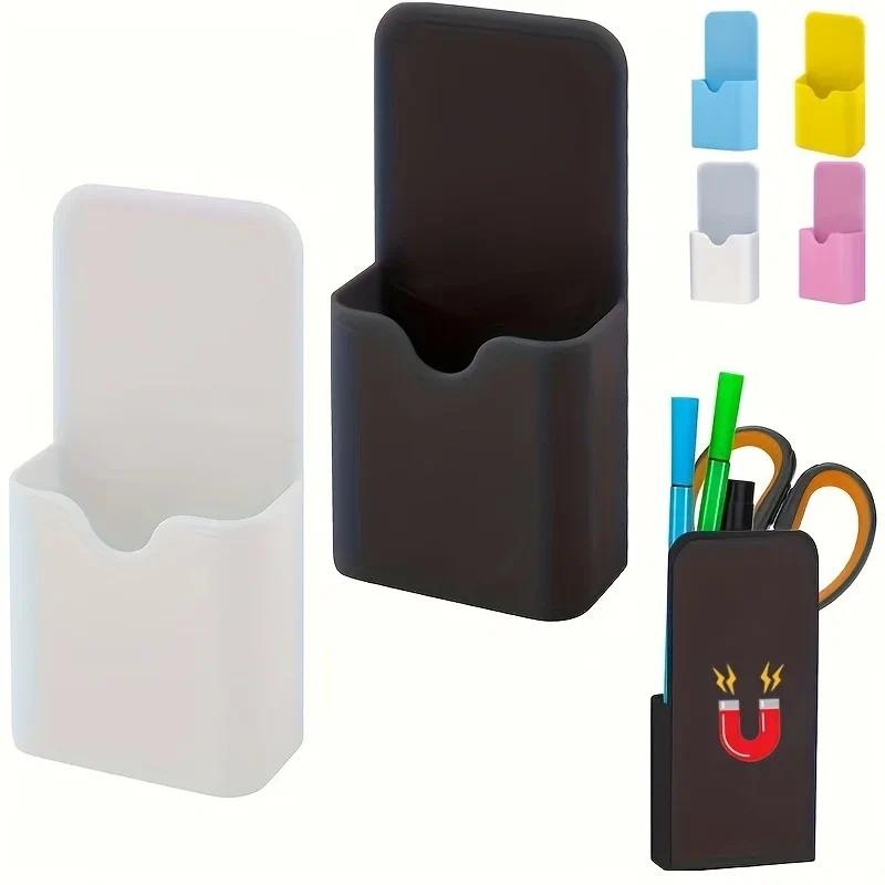 

1pc Magnetic S Size Pen Marker Holders, Organizer for Refrigerator Whiteboard Locker, Home Office Supplies office supplies