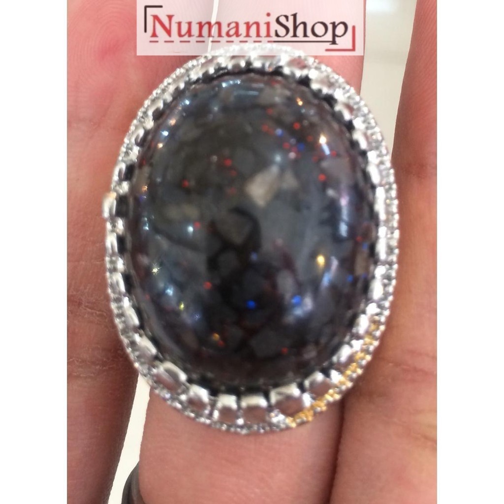 Cincin Titanium Batu Kalimaya Koral HQ