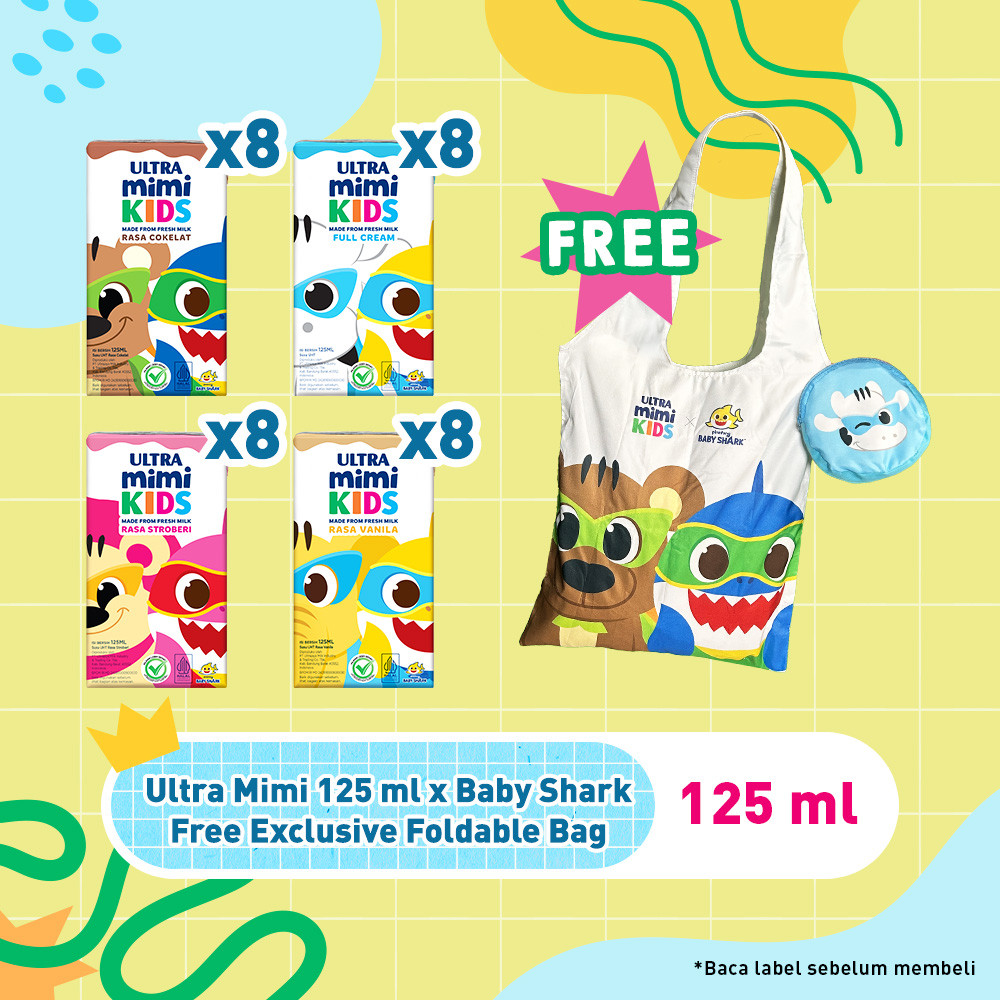 

Ultra Mimi 125 ml x Baby Shark - Free Foldable Bag