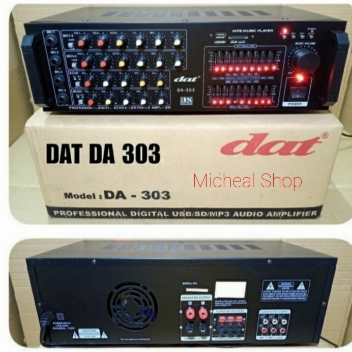 Amplifier power mixer Karaoke Dat Da 303 Bluetooth