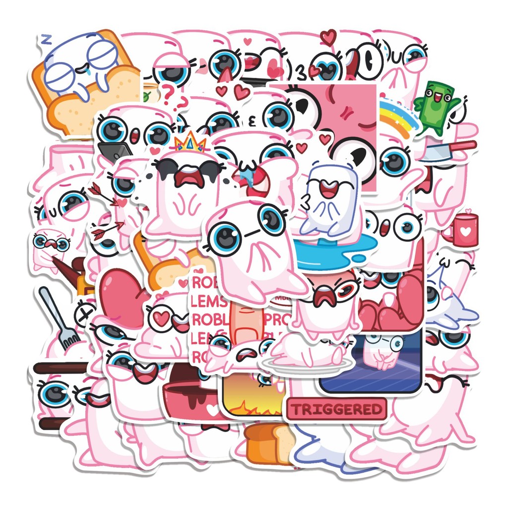 

COD 50 Pcs Stiker MARSHMELITA Lucu Anti Air Untuk Dekorasi Notebook Sepeda Skateboard Handphone