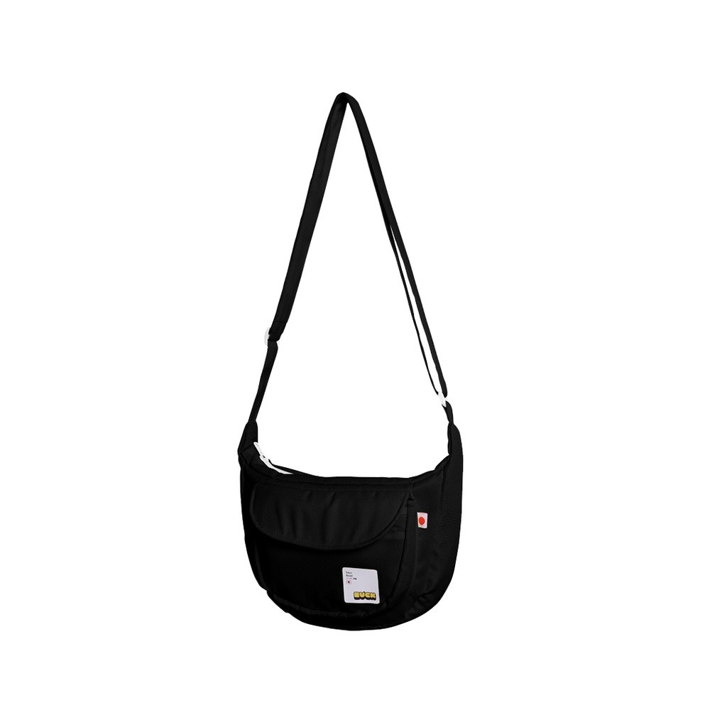 GE34RF EUCK Fuku Sling Bag Mini - Tas Selempang Waterproof Pria dan Wanita Size M Black