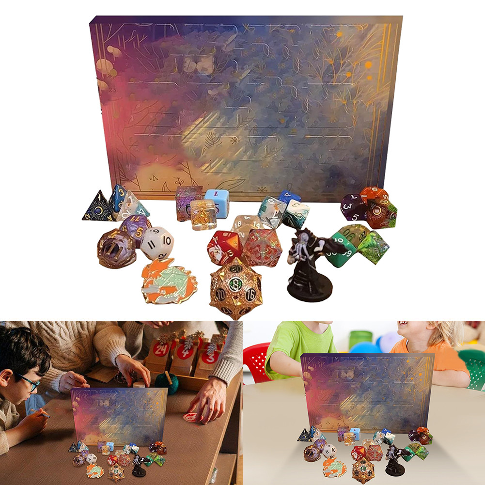 

Dice Advent Calendar 2023 Christmas Countdown Calendar Great Christmas Gift for D&D Dungeons Dragons Pathfinder RPG DND Gifts