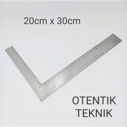 

PENGGARIS SIKU BESI 20 CM X 30 CM - 8 X 12 INCH CHROME PLATED ANGLE RULER