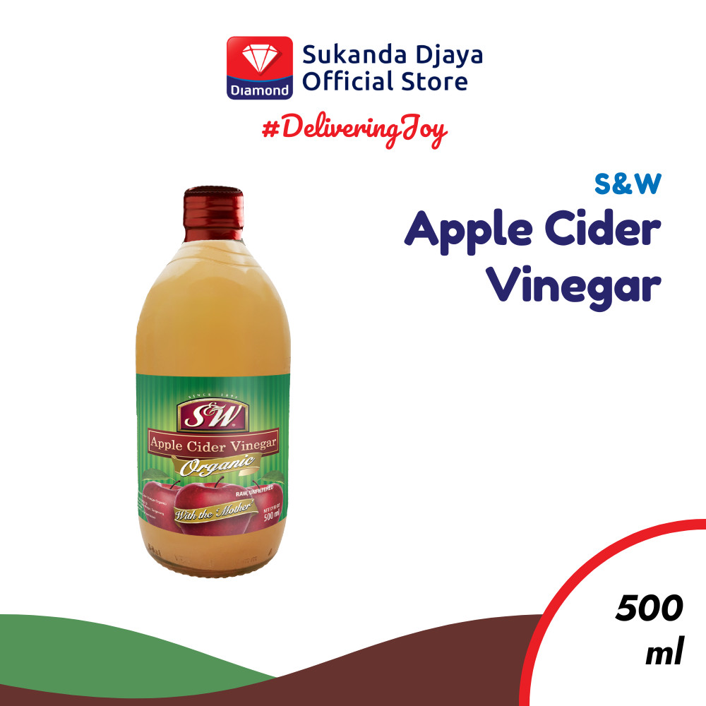 

S&W Apple Cider Vinegar Organic 500ml - Cuka Apel