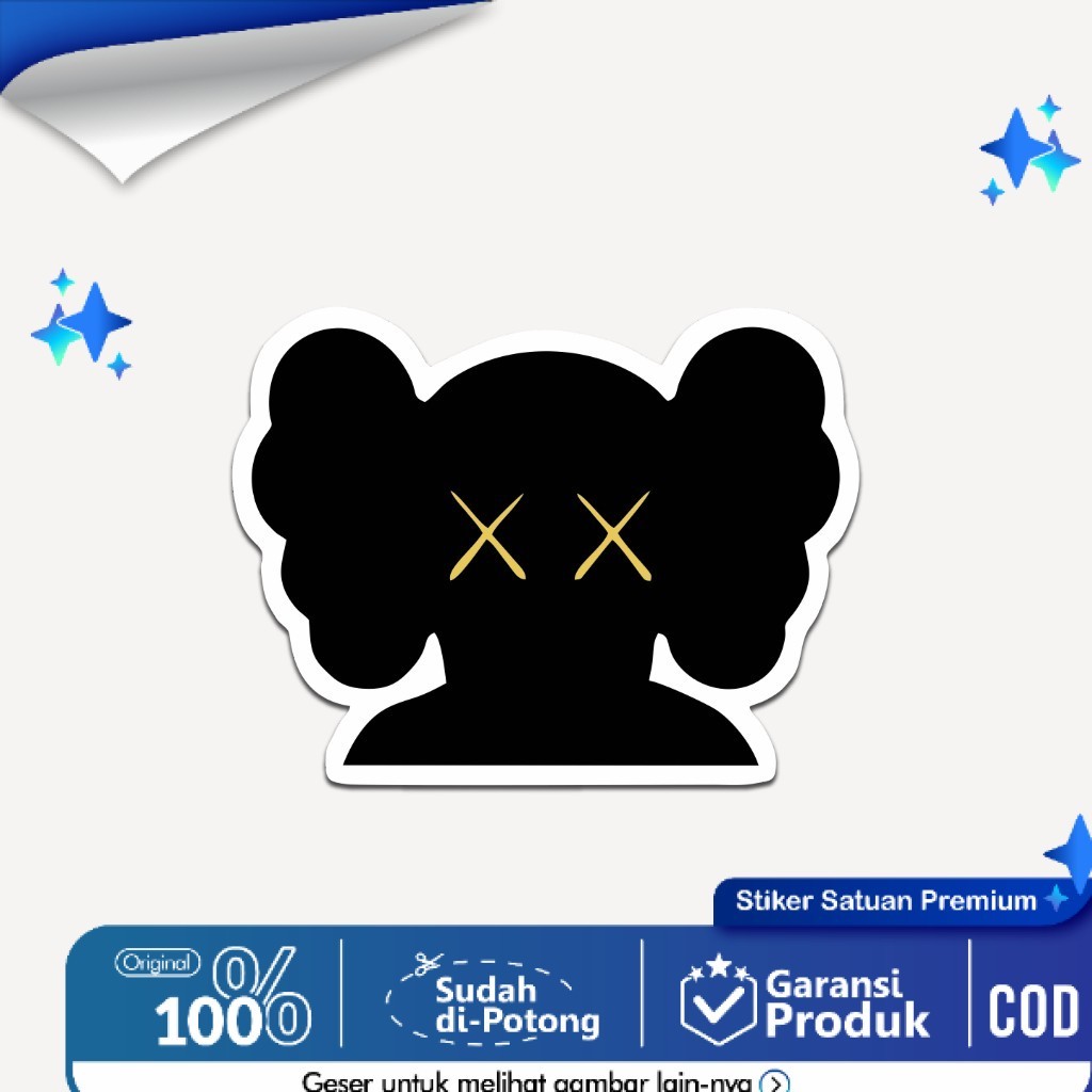 

Sticker Brand Aesthetic Hypebeast Tahan Air Stiker Kaws Hp Laptop Tumblr