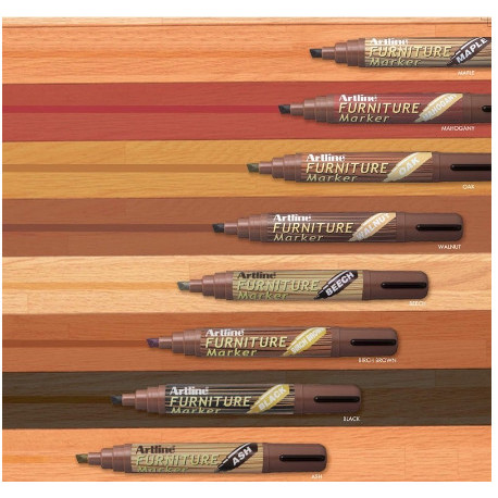 spidol furniture artline EK-95-Permanent wood maker ash-warna coklat - birch brown