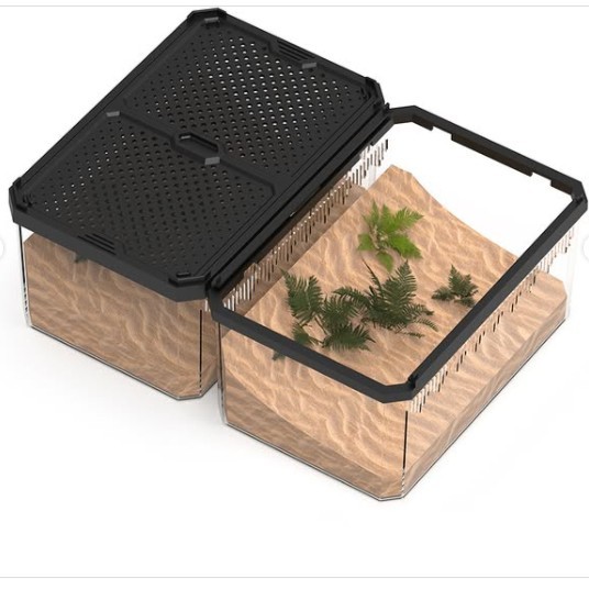 Nomoy Sliding Box Cage - Kandang Reptil hamster gecko iguana ular ikan isopod jangkrik dubia Reptile