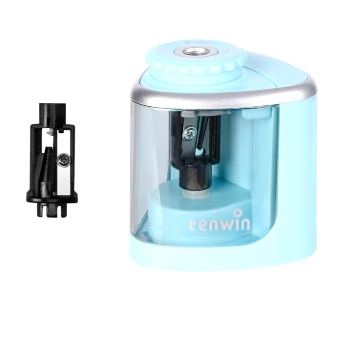 

Rautan pensil otomatis serutan electric pencil sharpener - Blue