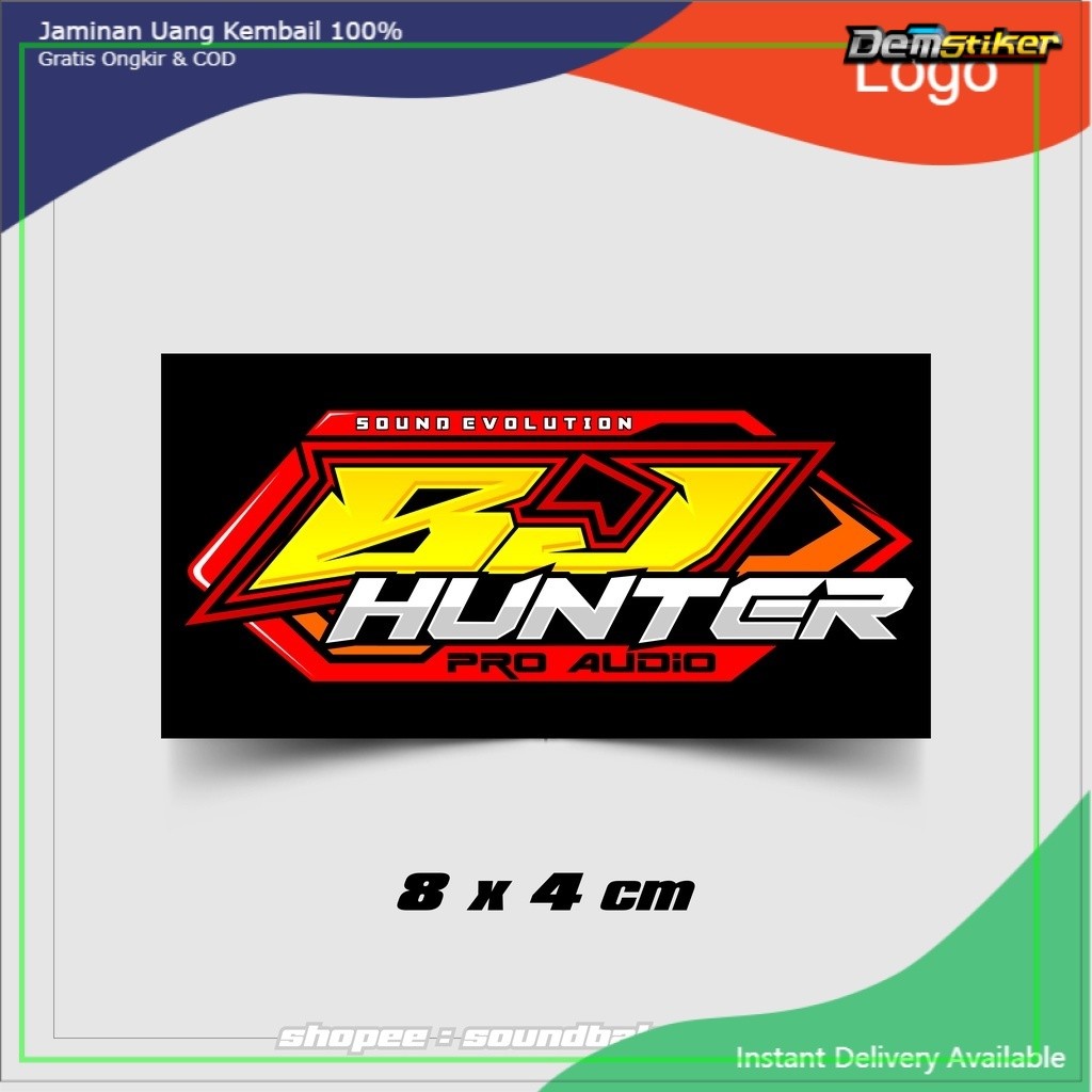 Stiker BJ Hunter New Vynil Anti Air Bijian