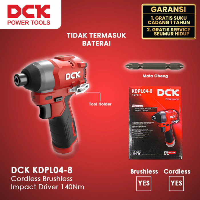 Mesin Bor Baterai Impact Driver Cordless Drill Bor Obeng - DCK KDPL Cordless Drill KDPL