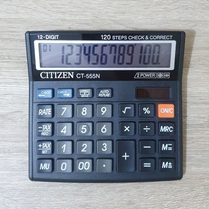 [CLAUDEMM] Kalkulator Citizen CT 555N - Calculator Citizen - (12 Digit)