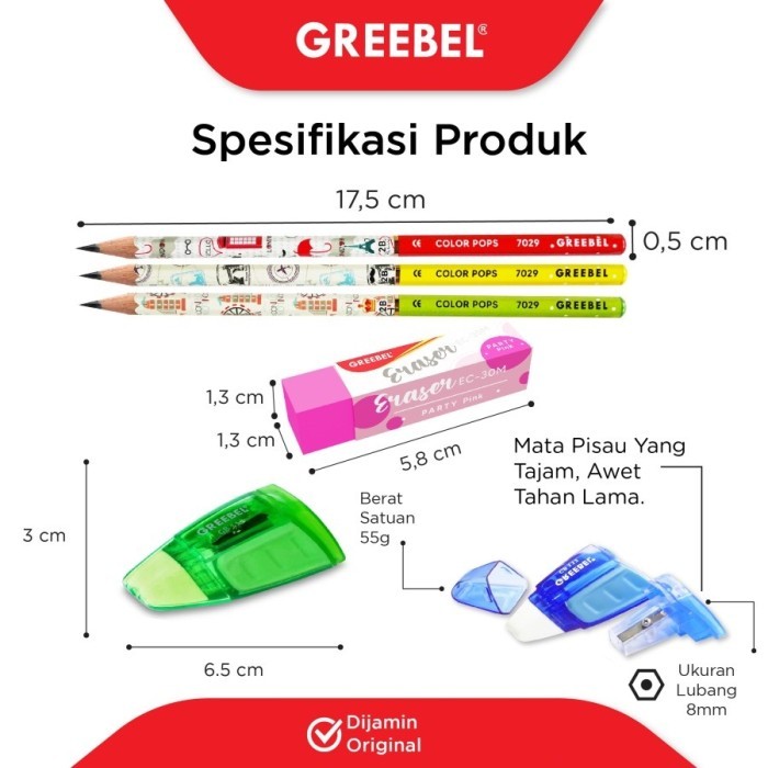

Greebel Stationery Set 202308-112 / Paket alat tulis set