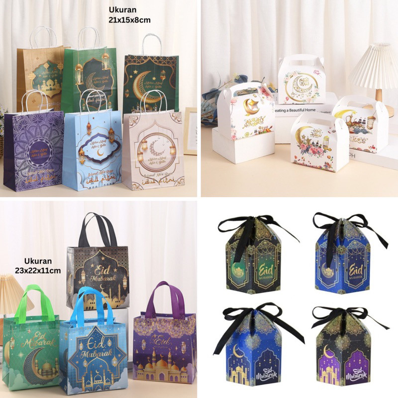 

BOX HAMPERS LEBARAN |Tas Bingkisan Lebaran / Tas Ramadan / Paperbag Lebaran idulfitri / Box Hampers Lebaran Ramadan idulfitri/ Tas Parsel Lebaran / Tas Bingkisan Hari Raya Idul Fitri