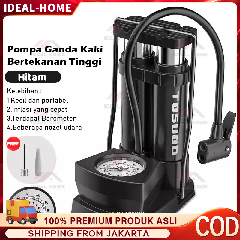 Pompa Angin mini portable foot pump manual emergency motor Pompa Angin Kaki Pompa Kaki Pompa Ban Min