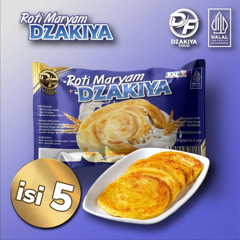 

DZAKIYA ROTI MARYAM/ROTI CANAI ORIGINAL 375GR