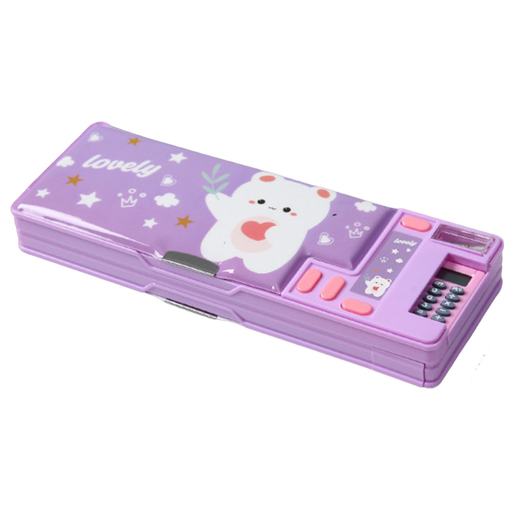 

Plastic Stationery Organizer Box Pop Up Multi-function Pencil Case School Gifts for Kids Teens Supplies NOV99