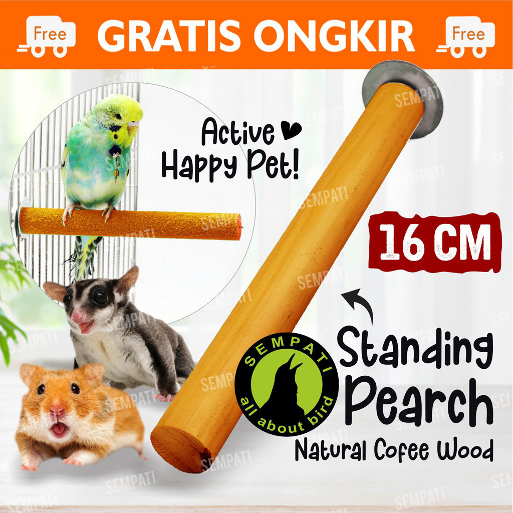 SEMPATI TANGKRINGAN MAINAN SANGKAR BURUNG LOVEBIRD MUR BAUT KECIL PENDEK