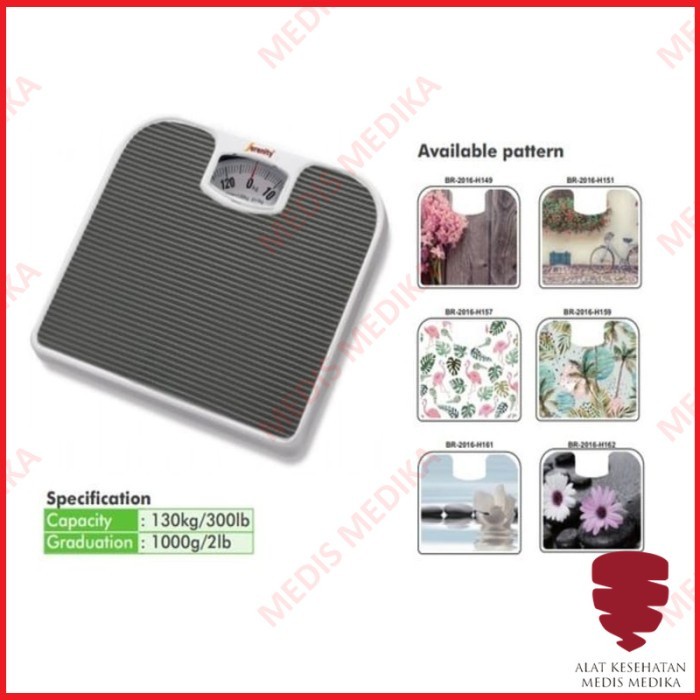 Timbangan Analog Manual Serenity BR2016 Pengukur Berat Badan Medis