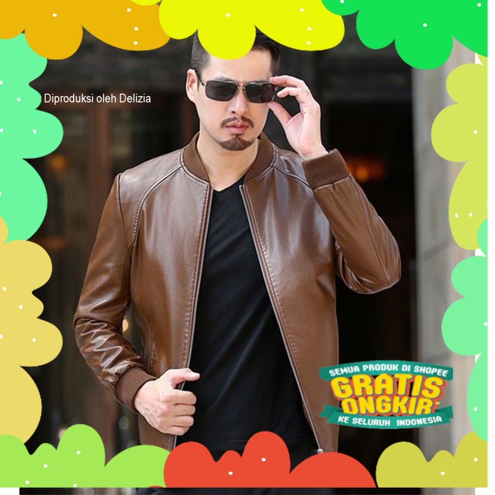 jaket kulit pria   jaket kulit  jaket motor pria  jaket kulit pria original  jaket motor/ Number One