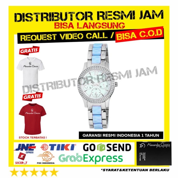 JAM TANGAN ALEXANDRE CHRISTIE ac2608 2608BF 2608 GARANSI RESMI 12BULAN