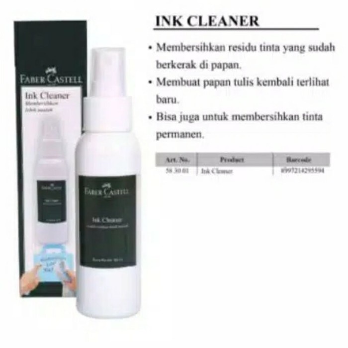 

Best Seller FABER CASTELL INK CLEANER CAIRAN PEMBERSIH BEKAS TINTA WHITEBOARD