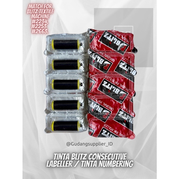 

Best Seller Ink Blitz Consecutive Labeller / Tinta Numbering
