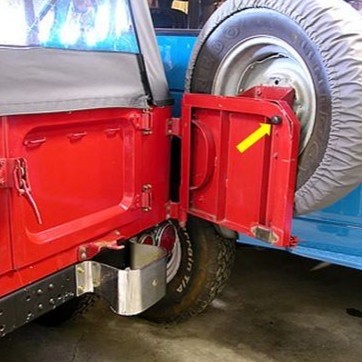 bumper bemper penahan ban cadangan spare tyre rack hardtop fj40 spare Tire Rack Bumper - FJ40 76 and