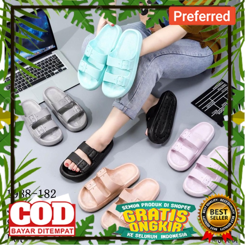 SEPATU SANDAL BEST SELLER TREND TERKINI /Sandal selop jelly korean style wanita mokaya-1988