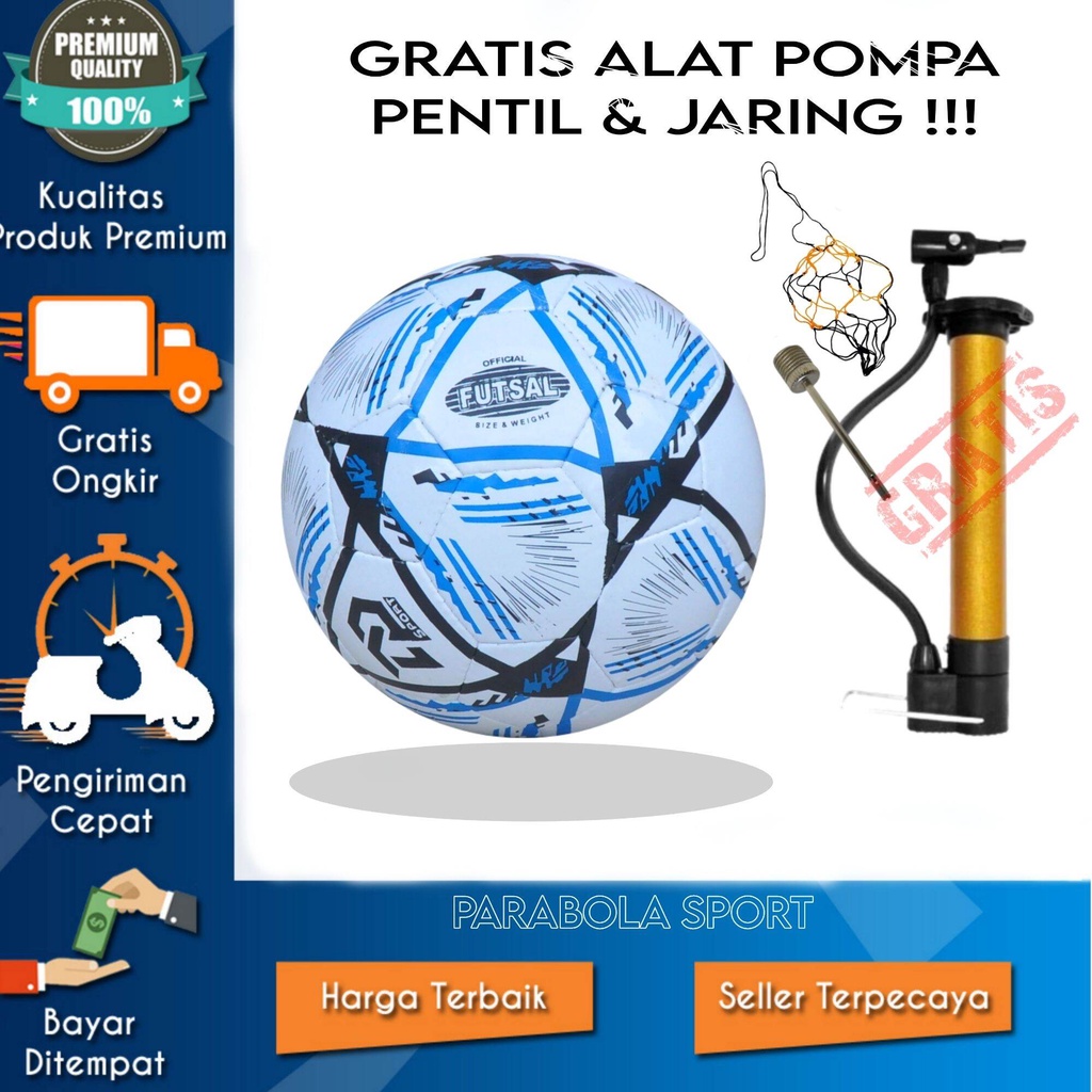 Sport Bola futsal size 4 murah free alat pompa / bola futsal bagus / bola futsal gratis alat pompa /