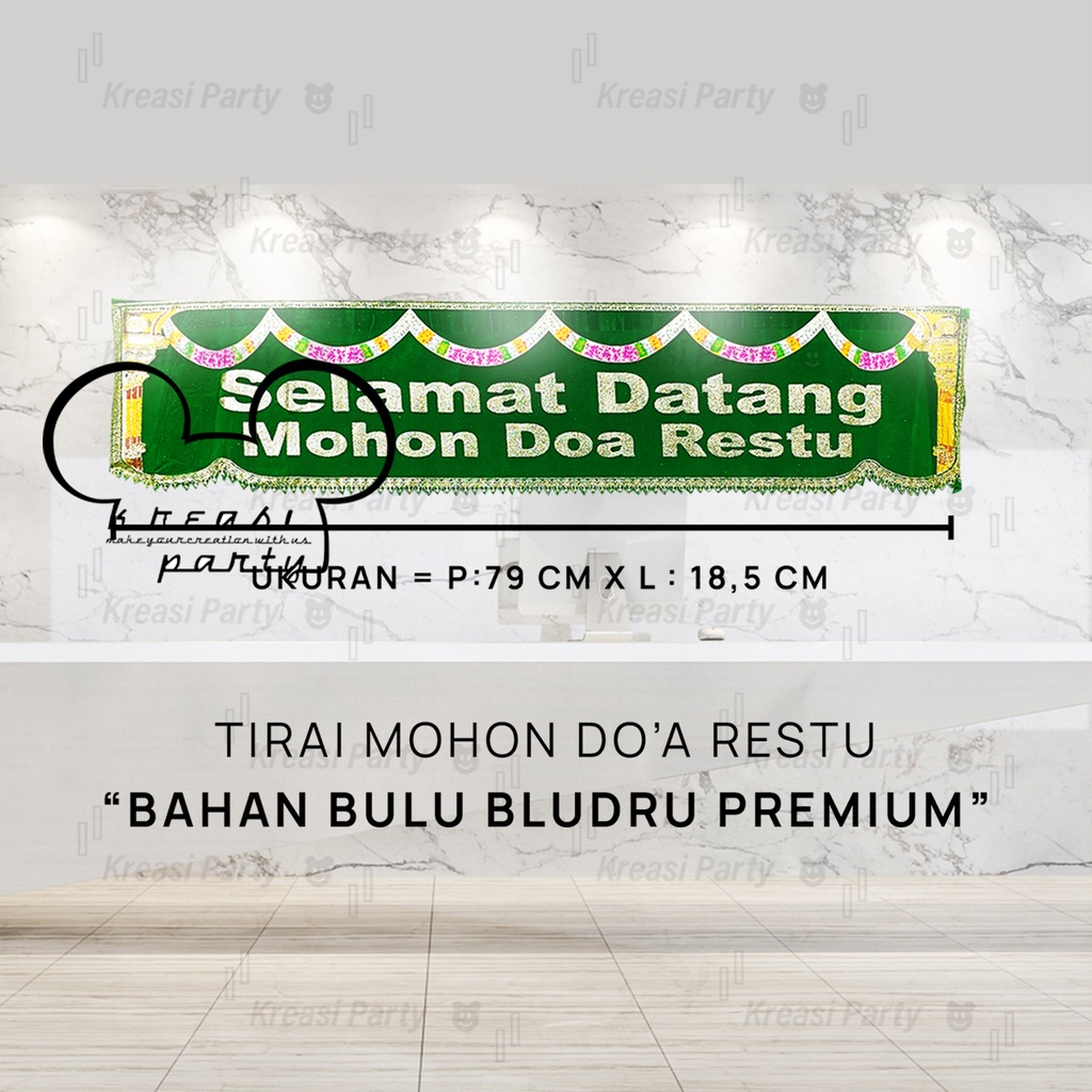 Banner Selamat Datang Mohon Doa Restu / Banner Hajatan