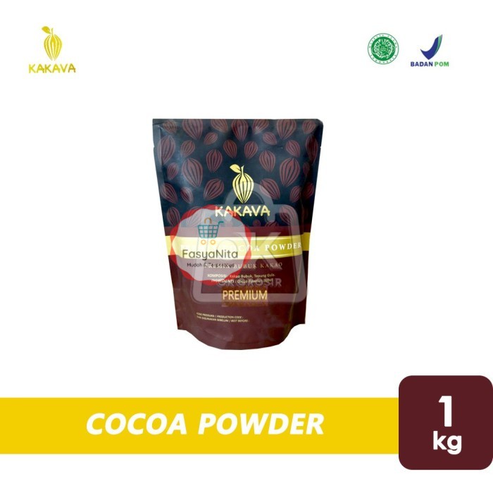 

Cocoa Powder Bubuk Coklat KAKAVA Premix Bubuk Kakao (1 Kg) - PREMIUM - FasyAnita Mart Denpasar