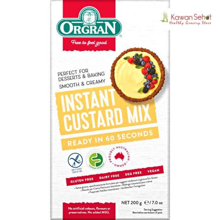 

Promo Best Seller Orgran Premiks Tepung Custard | Instant Custard Mix 200gr