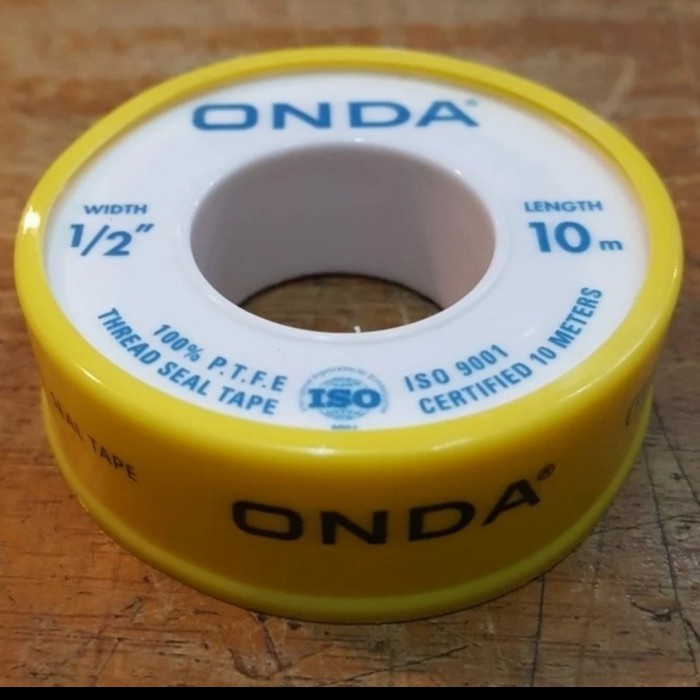

Seal Tape Onda 12mm / Tape perekat 12 mm / PTFE Thread 1/2 " Lusinan
