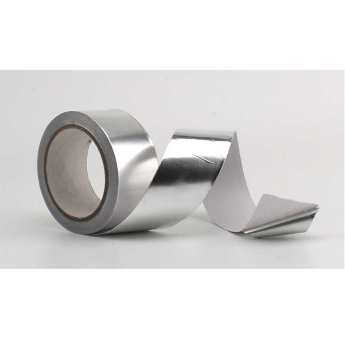 

MKKK Lakban Aluminium Foil Tape 0.06mm Tahan Panas Anti Bocor YX10