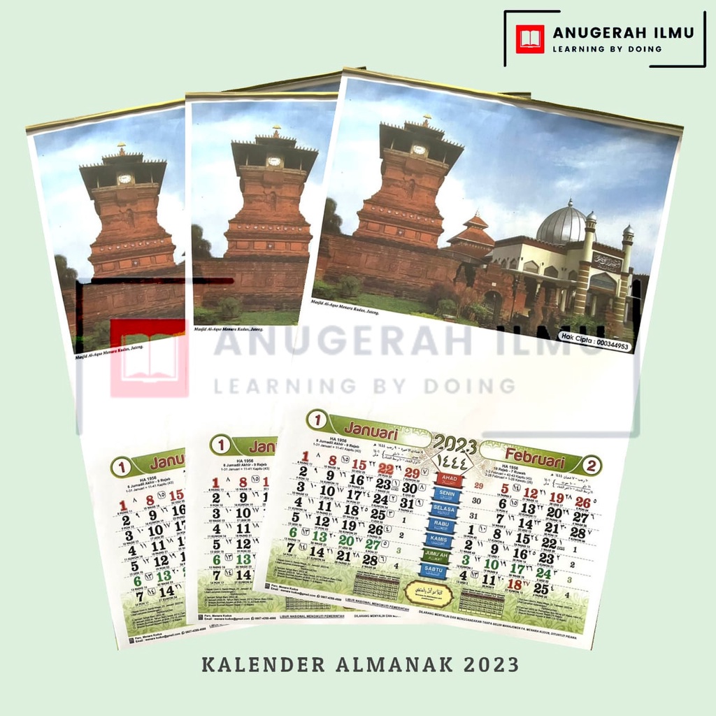 

Kalender 2023 KHUSUS SABLON / Kalender Almanak Menara Kudus Polos / Kalender Kudus / Kalender Kudus 2023 / Kalender Almanak Menara Kudus 2023 Kecil / Kalender Dinding 2023 / Kalender Islam / Kalender Lengkap / Kalender Murah / Kalender Polos