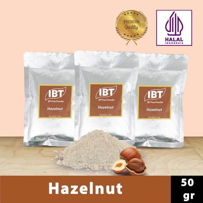 

New Produk Terlaris Bahan Makanan Serbuk Bubuk Kue Hazelnut Pure Powder 50gr