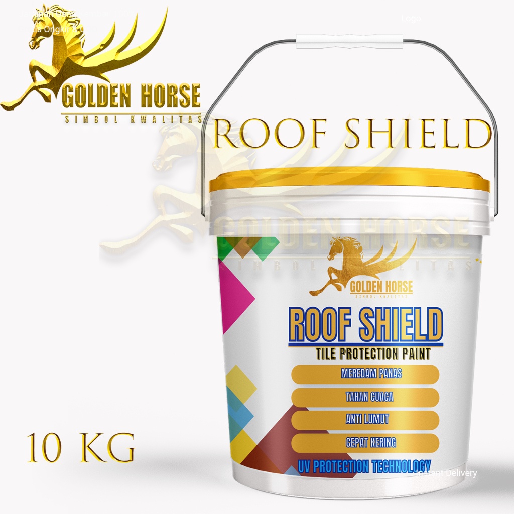 Cat Genteng Asbes/Beton/Metal Roof Shield 10kg - Golden Horse