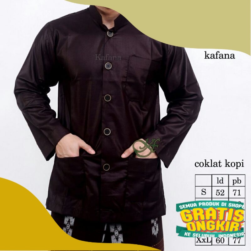 [ COD ] KOKO HABAIB SAKU DEPAN | KOKO HAIBAH AMMU | KOKO POLOS DEWASA LENGAN PANJANG | AN NUR KOKO H