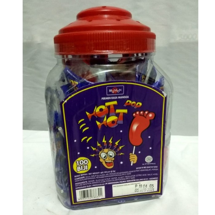 

✨PROMO✨ -Hot Hot Pop Kemasan Toples / Permen Kaki isi 100 pcs
